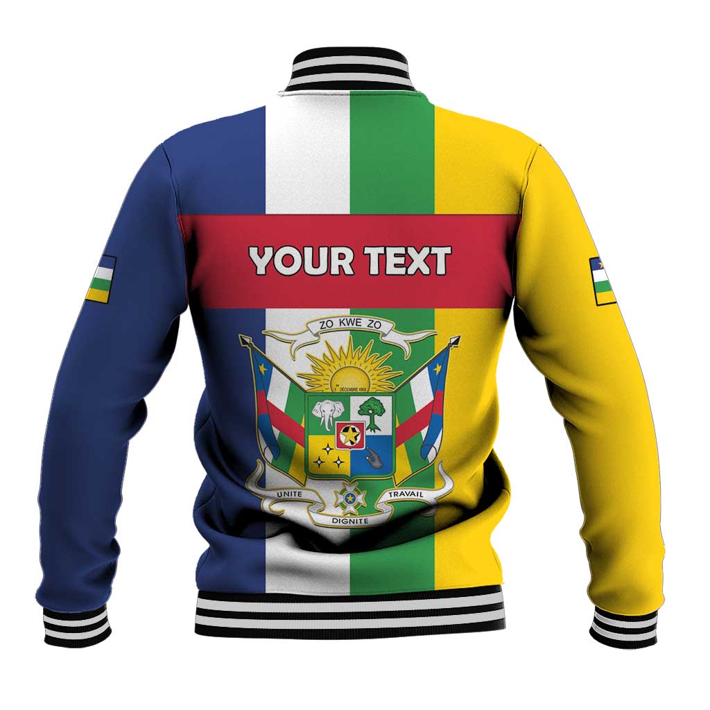 Personalized Central African Republic Baseball Jacket Happy Republic Day - Wonder Print Shop