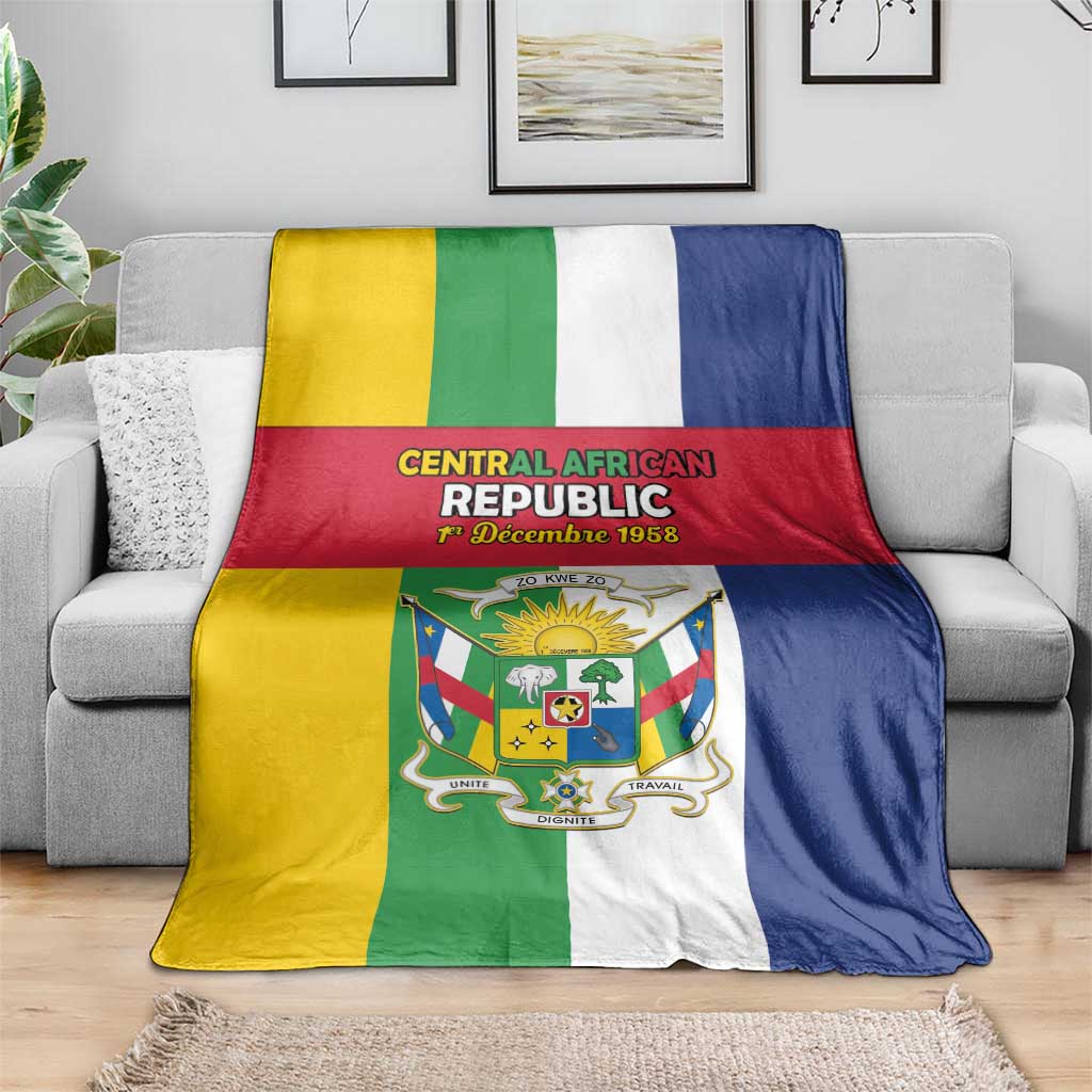 Central African Republic Blanket Happy Republic Day - Wonder Print Shop