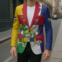 Personalized Central African Republic Blazer Happy Republic Day - Wonder Print Shop
