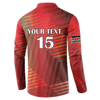 Kenya Athletics Button Sweatshirt Run Faster - Wonder Print Shop