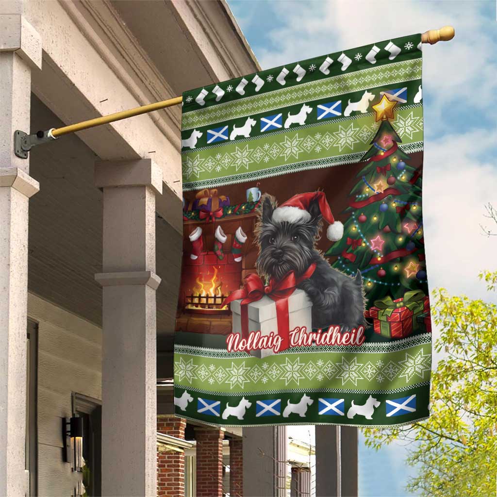 Scotland Christmas Garden Flag Scottish Terrier - Nollaig Chridheil - Wonder Print Shop