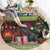 Scotland Christmas Round Carpet Scottish Terrier - Nollaig Chridheil