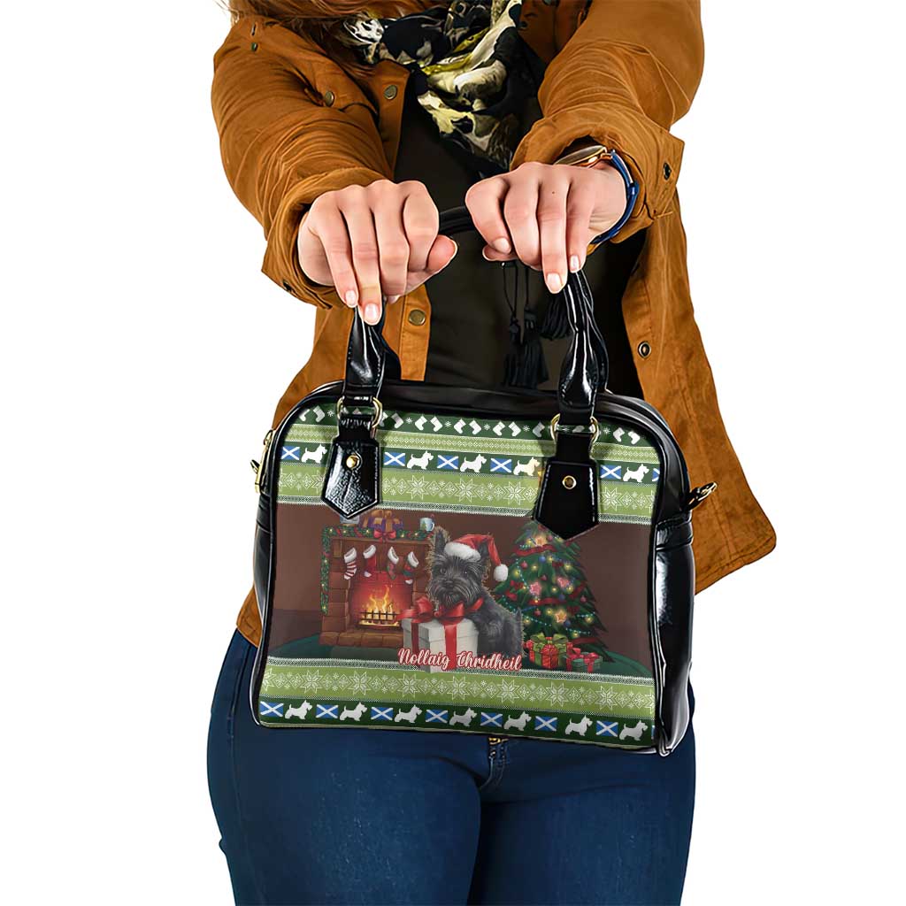 Scotland Christmas Shoulder Handbag Scottish Terrier - Nollaig Chridheil