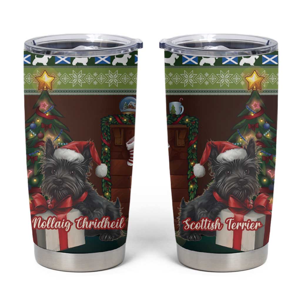 Scotland Christmas Tumbler Cup Scottish Terrier - Nollaig Chridheil