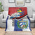 Cuba Independence Day Blanket Cuban Trogon Mix Hedychium Coronarium