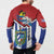 Cuba Independence Day Button Sweatshirt Cuban Trogon Mix Hedychium Coronarium - Wonder Print Shop