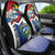 Cuba Independence Day Car Seat Cover Cuban Trogon Mix Hedychium Coronarium - Wonder Print Shop