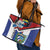 Cuba Independence Day Leather Tote Bag Cuban Trogon Mix Hedychium Coronarium - Wonder Print Shop