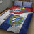 Cuba Independence Day Quilt Bed Set Cuban Trogon Mix Hedychium Coronarium - Wonder Print Shop