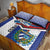 Cuba Independence Day Quilt Bed Set Cuban Trogon Mix Hedychium Coronarium - Wonder Print Shop