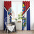 Cuba Independence Day Window Curtain Cuban Trogon Mix Hedychium Coronarium - Wonder Print Shop