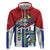 Cuba Independence Day Zip Hoodie Cuban Trogon Mix Hedychium Coronarium - Wonder Print Shop