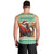 Ivory Coast Christmas Men Tank Top Black Santa With Forest Elephant - Wonder Print Shop