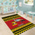 Uganda Christmas Area Rug Grey Crowned Crane With Flag Map - Wonder Print Shop