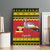 Uganda Christmas Canvas Wall Art Grey Crowned Crane With Flag Map - Wonder Print Shop