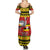Uganda Christmas Family Matching Summer Maxi Dress and Hawaiian Shirt Grey Crowned Crane With Flag Map - Wonder Print Shop