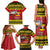 Uganda Christmas Family Matching Tank Maxi Dress and Hawaiian Shirt Grey Crowned Crane With Flag Map - Wonder Print Shop