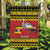 Uganda Christmas Garden Flag Grey Crowned Crane With Flag Map - Wonder Print Shop