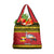 Uganda Christmas Grocery Bag Grey Crowned Crane With Flag Map