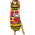 Uganda Christmas Summer Maxi Dress Grey Crowned Crane With Flag Map - Wonder Print Shop