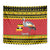 Uganda Christmas Tapestry Grey Crowned Crane With Flag Map