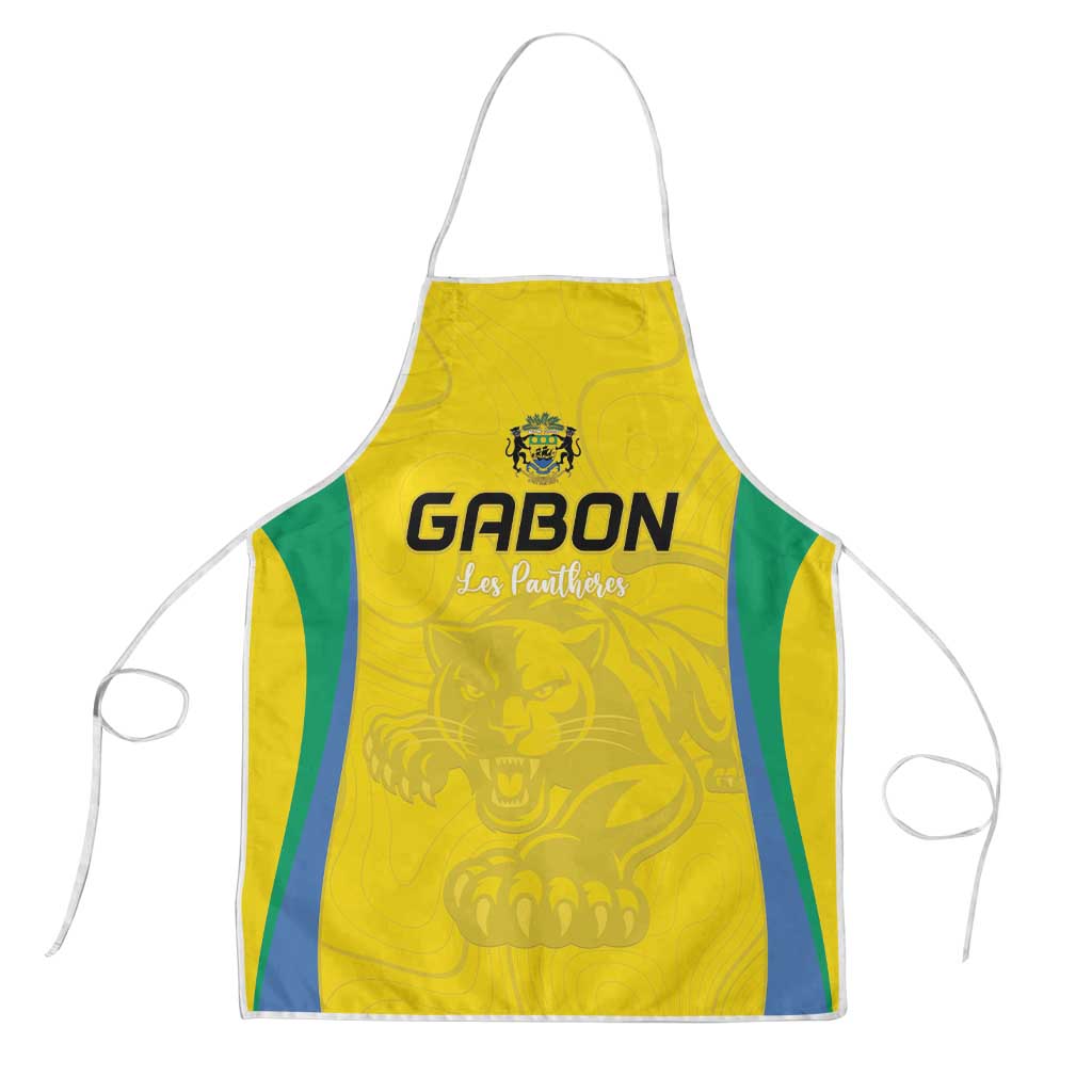 Gabon Football Apron Go Champions Les Pantheres - Wonder Print Shop