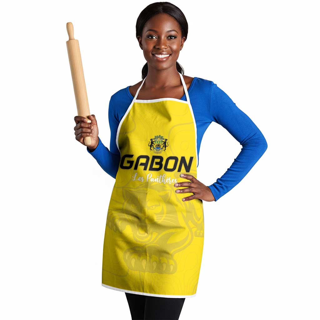 Gabon Football Apron Go Champions Les Pantheres - Wonder Print Shop