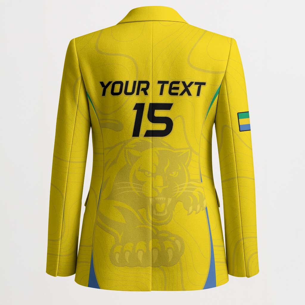 Custom Gabon Football Blazer Go Champions Les Pantheres - Wonder Print Shop