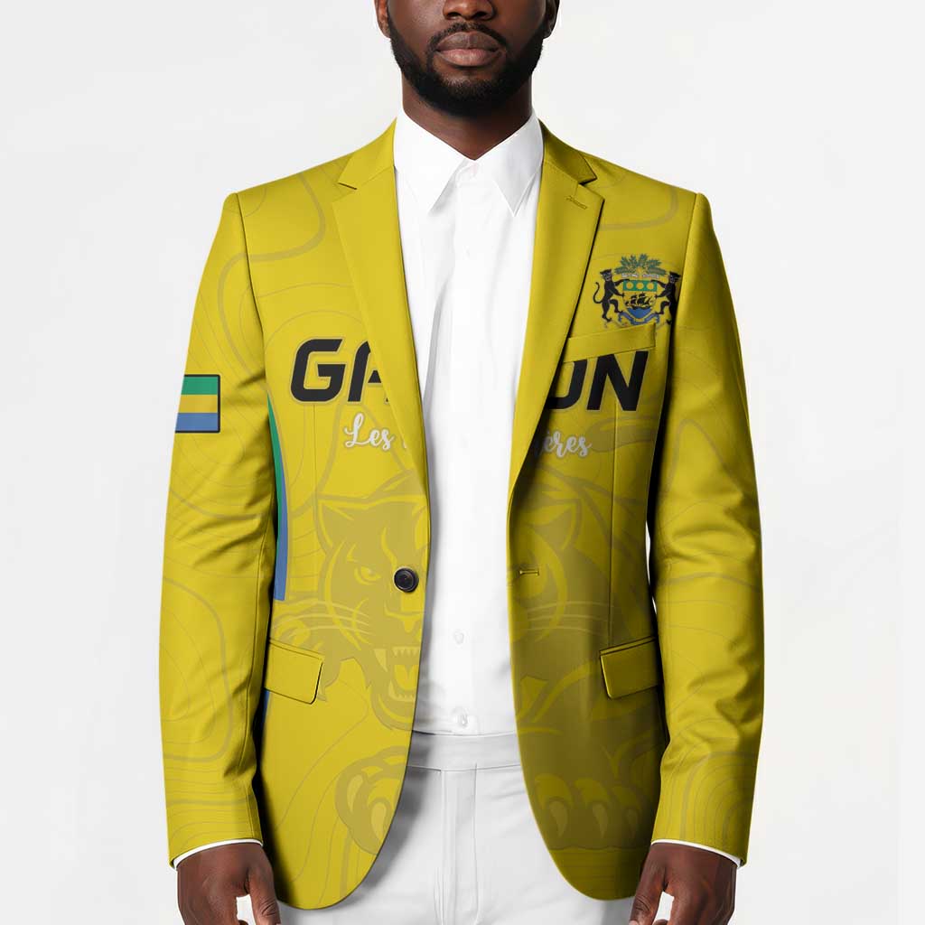 Custom Gabon Football Blazer Go Champions Les Pantheres - Wonder Print Shop