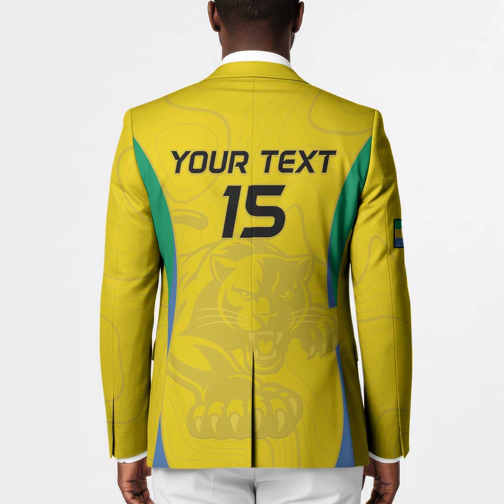Custom Gabon Football Blazer Go Champions Les Pantheres - Wonder Print Shop