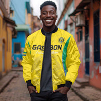 Custom Gabon Football Bomber Jacket Go Champions Les Pantheres - Wonder Print Shop