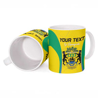 Custom Gabon Football Ceramic Mug Go Champions Les Pantheres - Wonder Print Shop