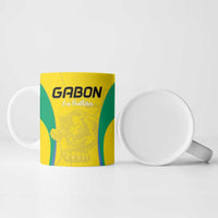 Custom Gabon Football Ceramic Mug Go Champions Les Pantheres - Wonder Print Shop