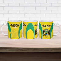 Custom Gabon Football Ceramic Mug Go Champions Les Pantheres - Wonder Print Shop