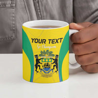 Custom Gabon Football Ceramic Mug Go Champions Les Pantheres - Wonder Print Shop