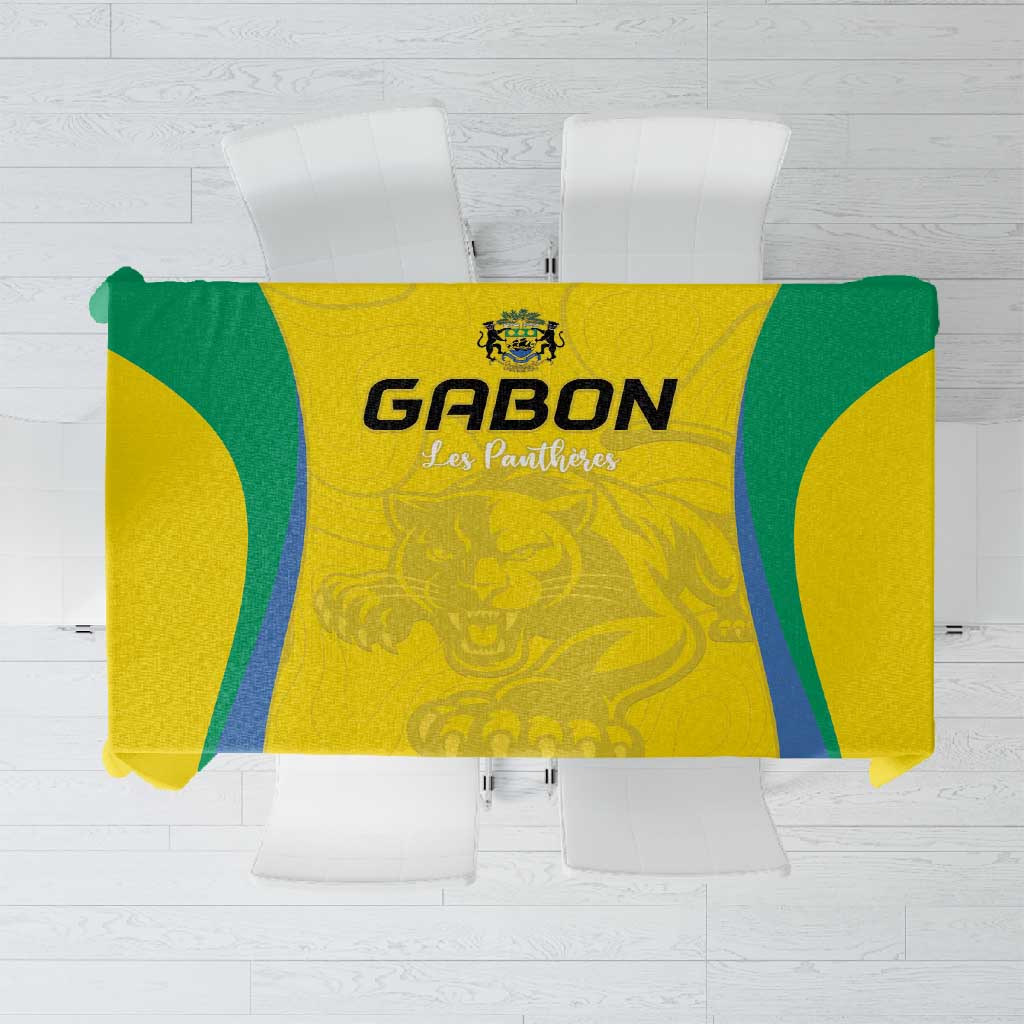 Gabon Football Tablecloth Go Champions Les Pantheres - Wonder Print Shop