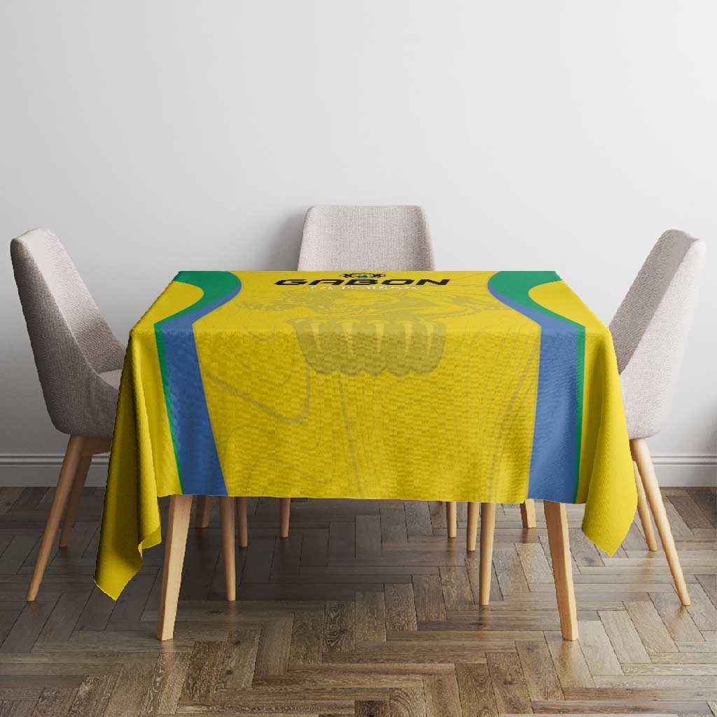 Gabon Football Tablecloth Go Champions Les Pantheres - Wonder Print Shop