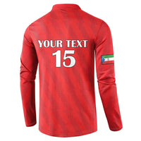 Custom Equatorial Guinea Football Button Sweatshirt Go Nzalang Nacional Go
