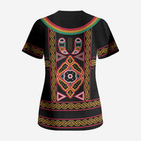 Cameroon Bamenda Scrub Top Toghu Traditional Pattern