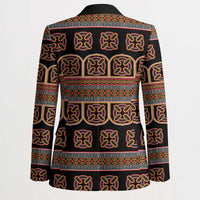 Bamenda Toghu Blazer Cameroon Traditional Pattern