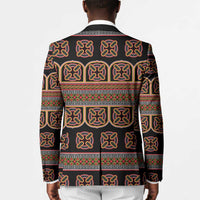 Bamenda Toghu Blazer Cameroon Traditional Pattern