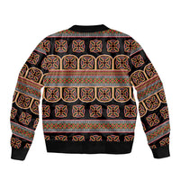Bamenda Toghu Bomber Jacket Cameroon Traditional Pattern