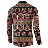 Bamenda Toghu Button Sweatshirt Cameroon Traditional Pattern