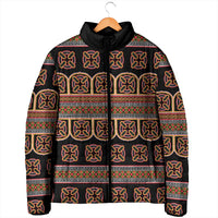 Bamenda Toghu Padded Jacket Cameroon Traditional Pattern