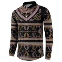 Cameroon Button Sweatshirt Toghu Pattern Heritage