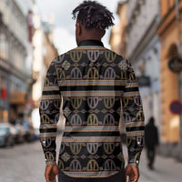Cameroon Long Sleeve Button Shirt Toghu Pattern Heritage