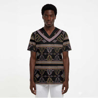 Cameroon Scrub Top Toghu Pattern Heritage
