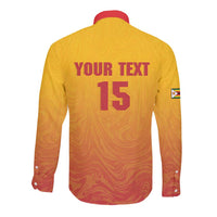 Zimbabwe Cricket Custom Long Sleeve Button Shirt Come On Chevrons