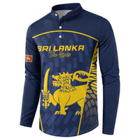 Custom Sri Lanka Cricket Button Sweatshirt Go Champions Lions