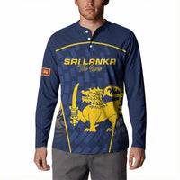 Custom Sri Lanka Cricket Button Sweatshirt Go Champions Lions